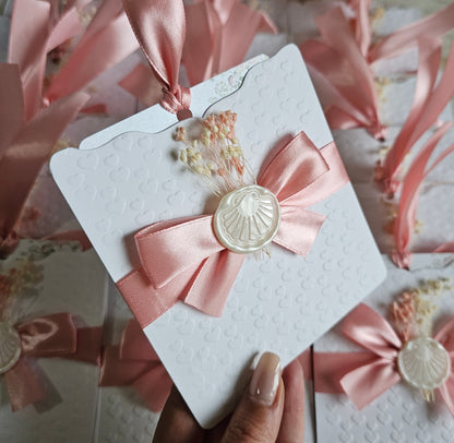 Convite Batismo floral "Leonor"