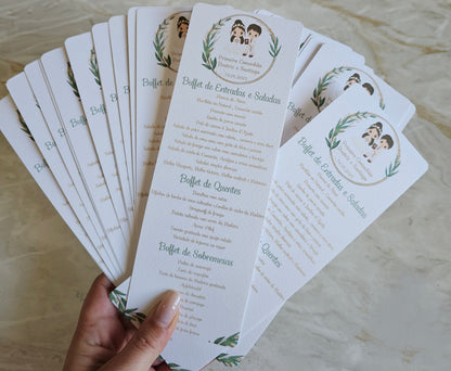 Menus personalizados "Primeira Comunhão "