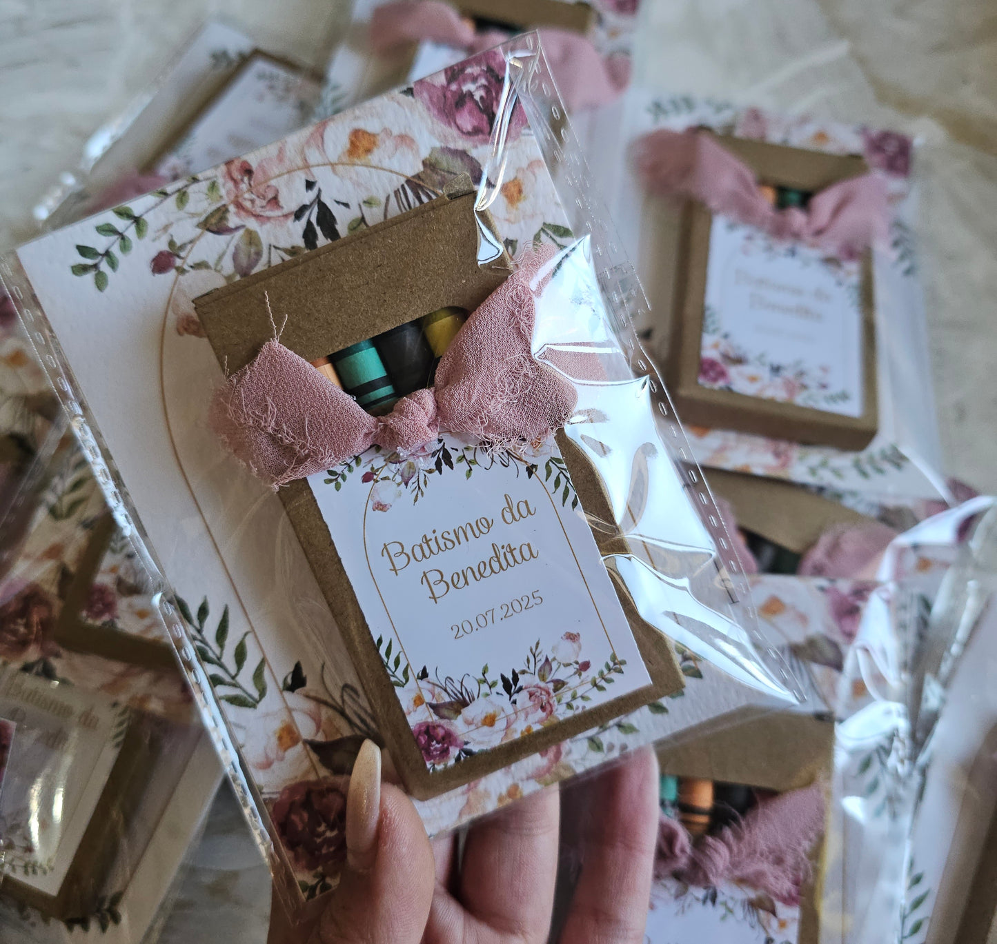 Caixa lápis personalizada "Floral"