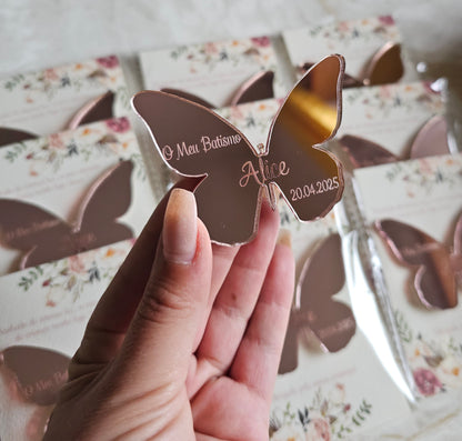 Íman personalizado "Alice" Borboleta Acrílico