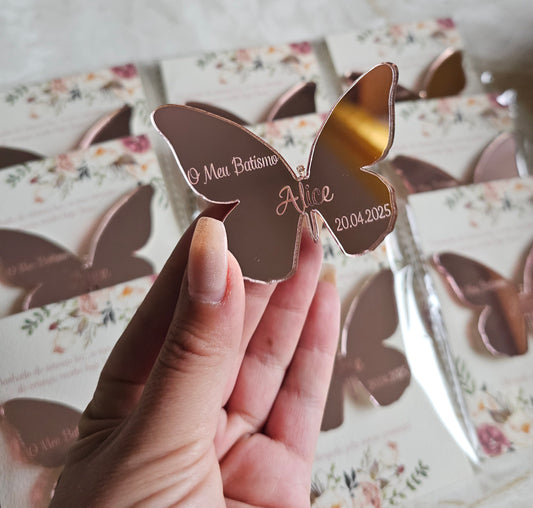 Íman personalizado "Alice" Borboleta Acrílico