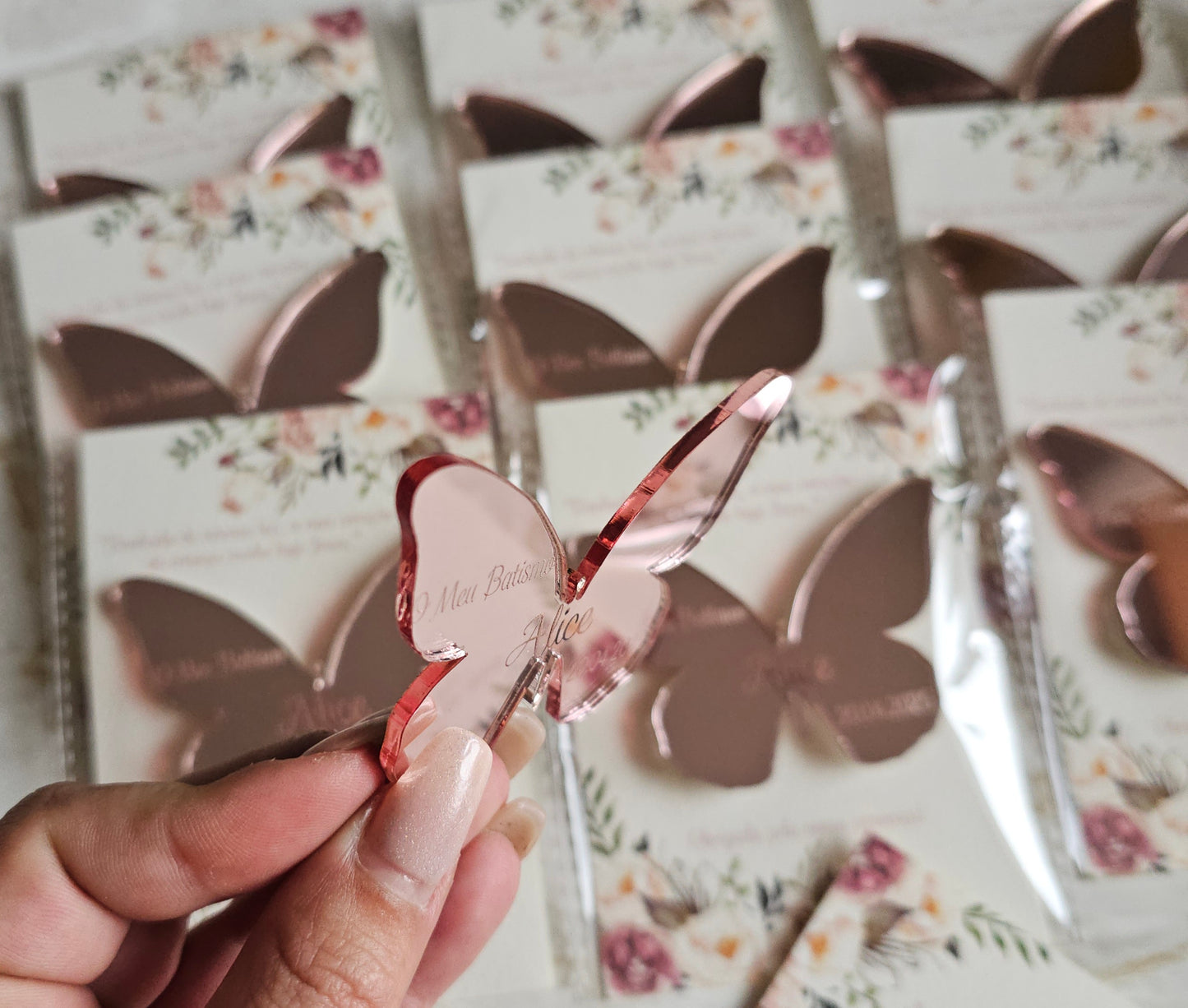 Íman personalizado "Alice" Borboleta Acrílico
