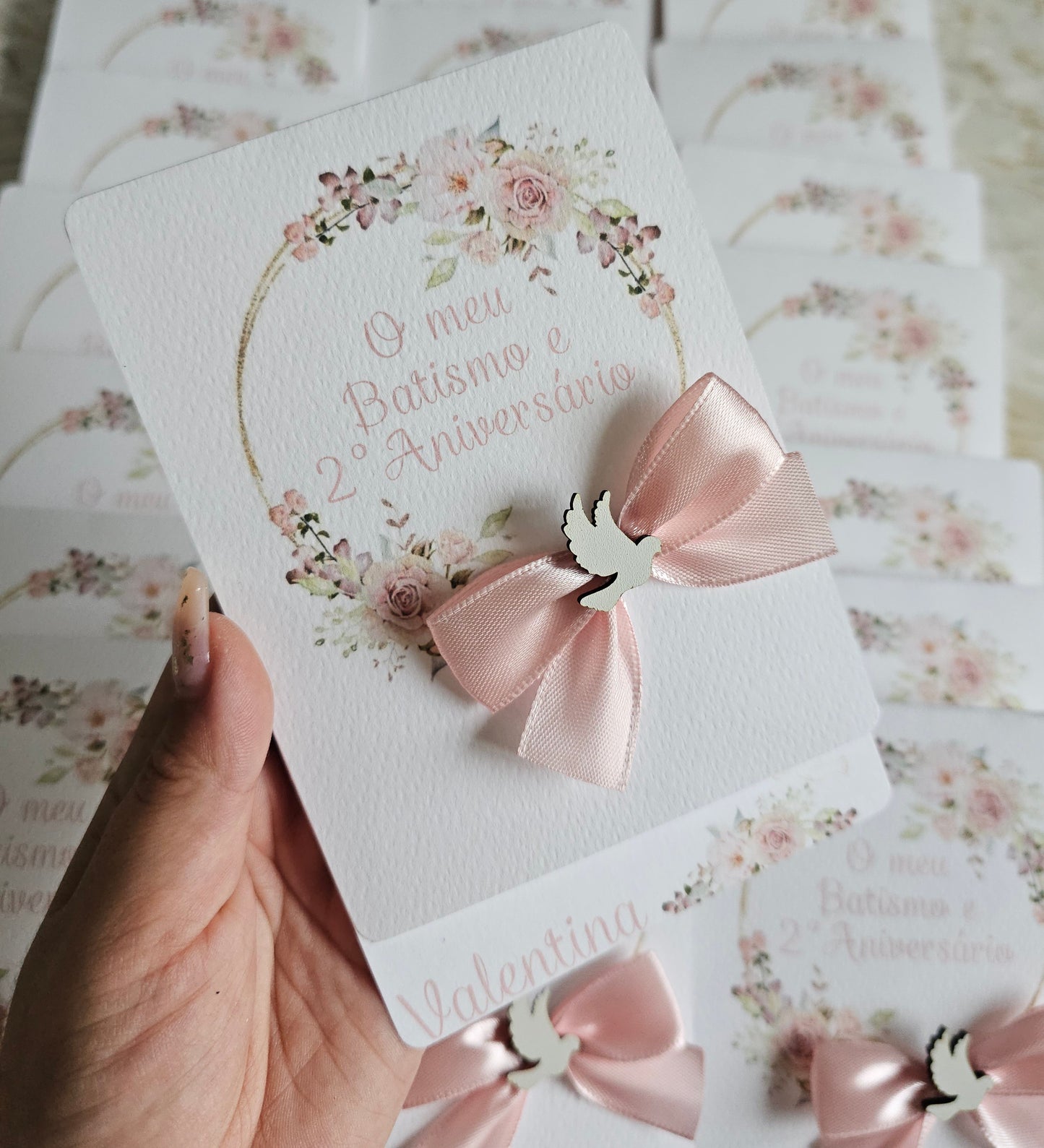 Convite Batismo "Valentina"