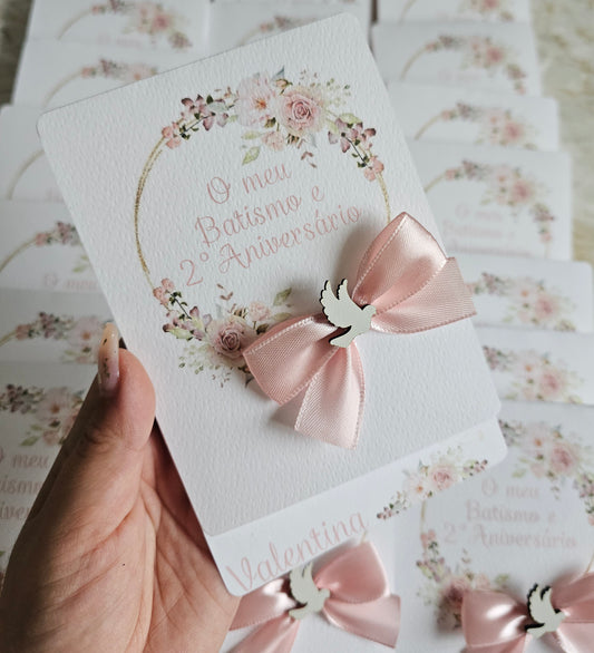 Convite Batismo "Valentina"