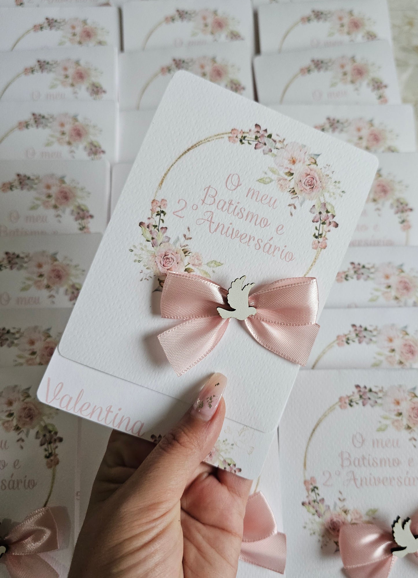 Convite Batismo "Valentina"