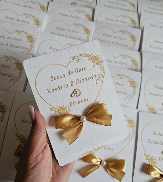 Convites "Bodas de Ouro"
