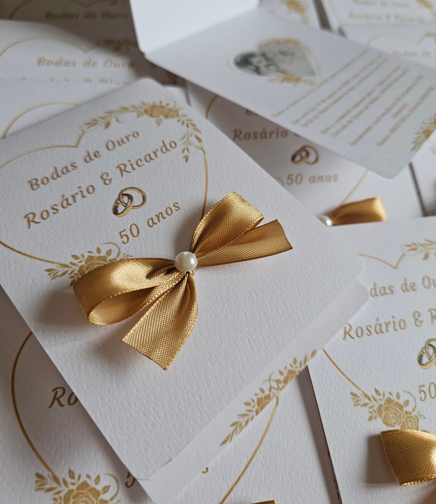 Convites "Bodas de Ouro"