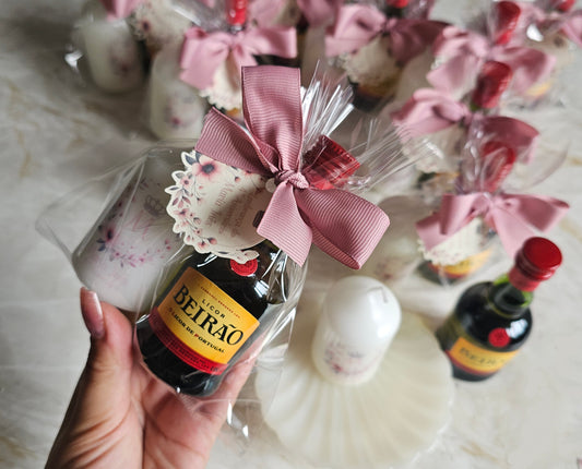 Kit vela personalizada + Beirão "Maria Inês"
