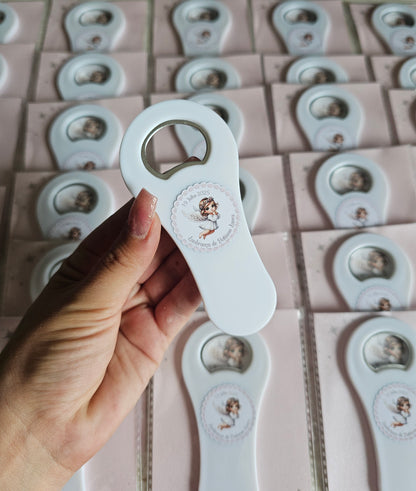 Abre caricas com íman personalizado