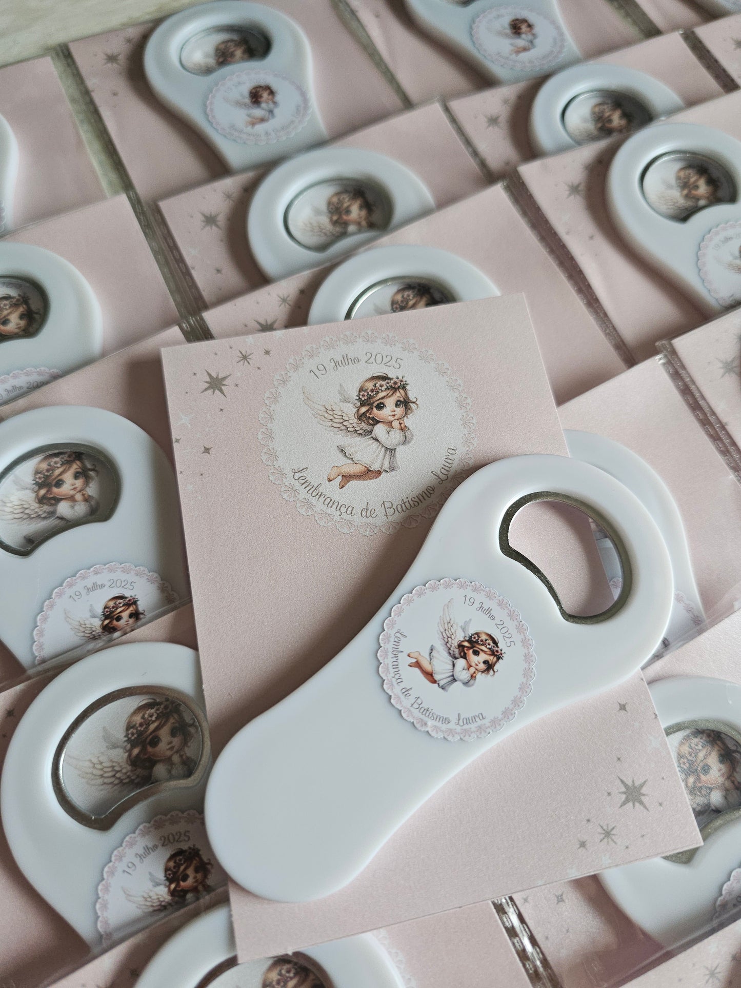 Abre caricas com íman personalizado