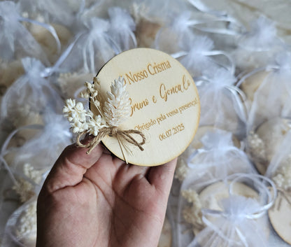 Íman personalizado c/flores preservadas
