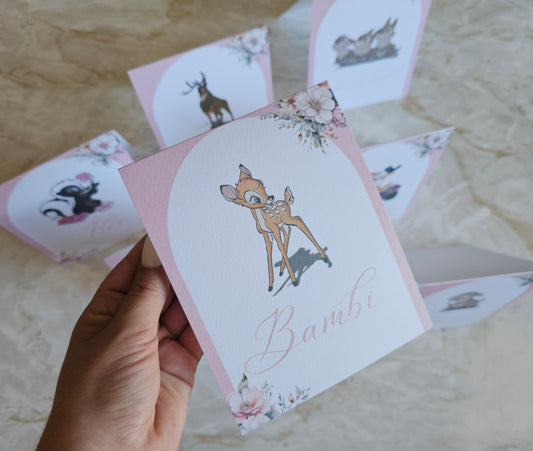 Marcadores de mesa "Bambi"