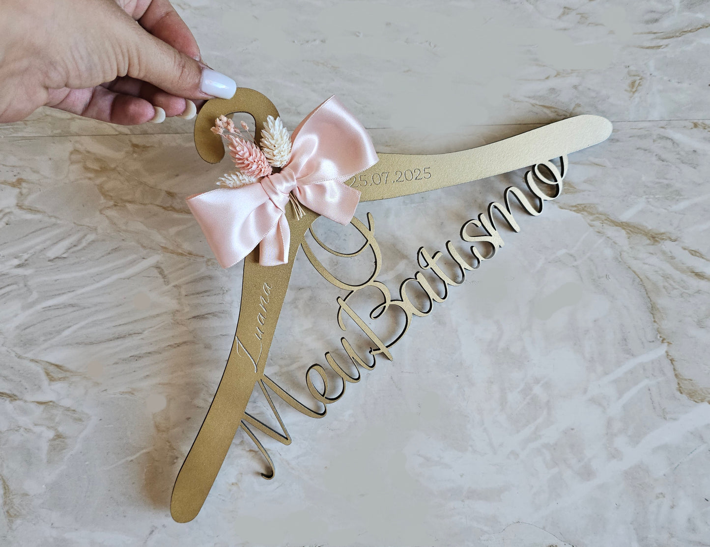 Cabide personalizado "Ouro"