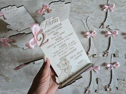 Marcador de mesa 2 em 1 ( Menu+ Marcador) Aristogatos