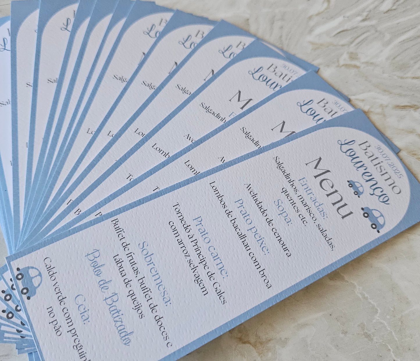 Menu personalizado "Carrinhos"