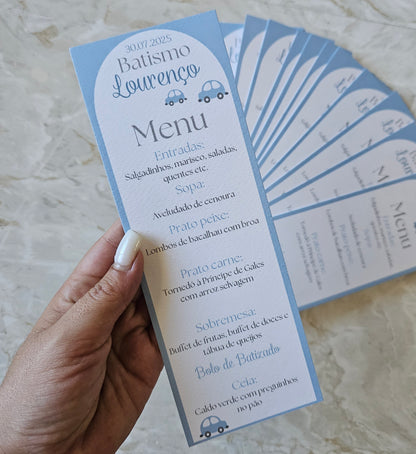 Menu personalizado "Carrinhos"