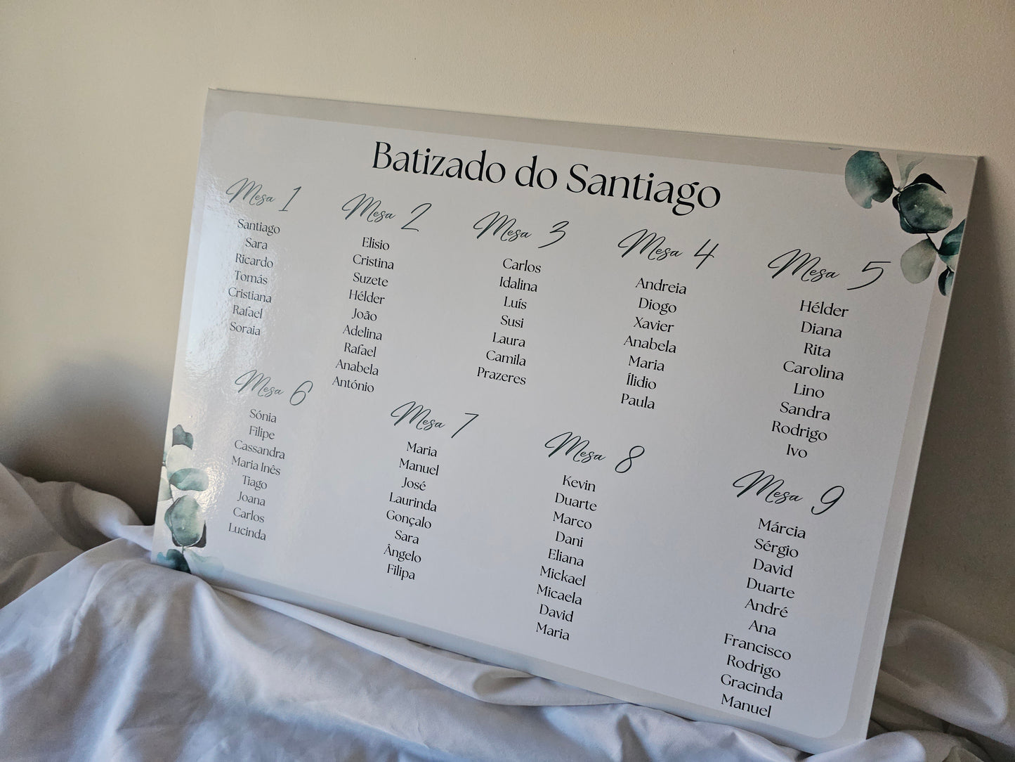 Placard mesas tema Natureza
