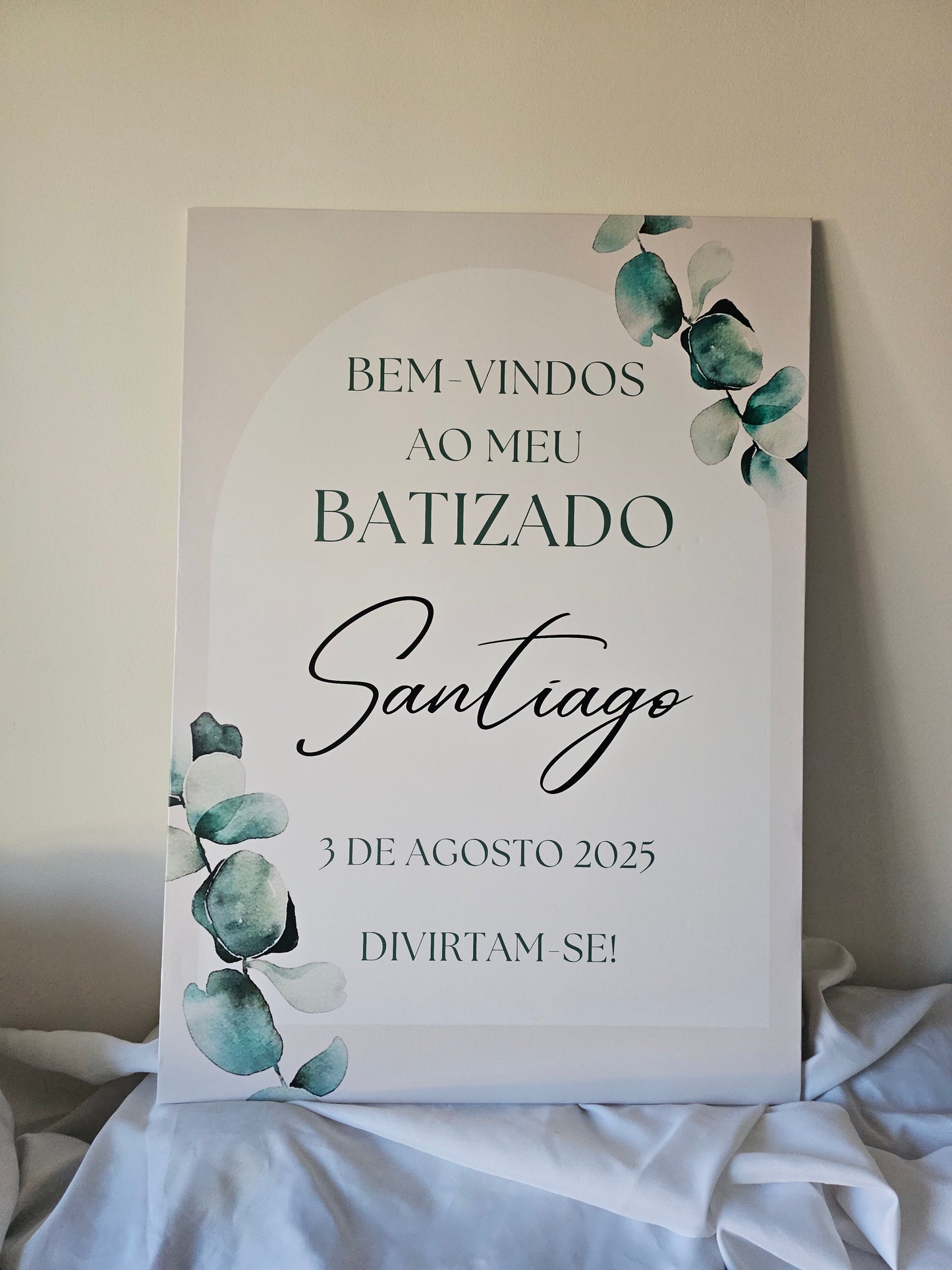 Placa de boas-vindas "Santiago "