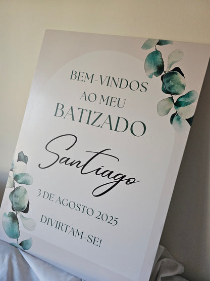 Placa de boas-vindas "Santiago "