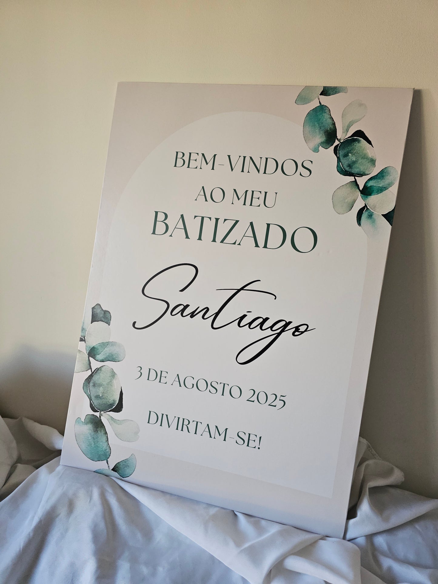 Placa de boas-vindas "Santiago "