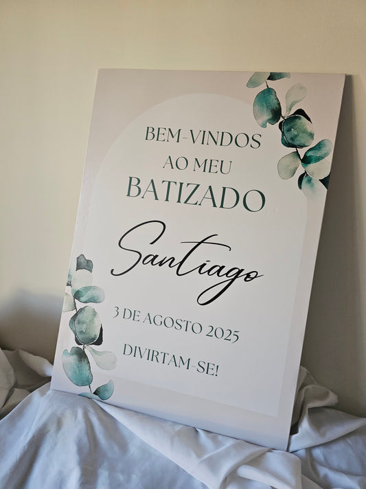 Placa de boas-vindas "Santiago "