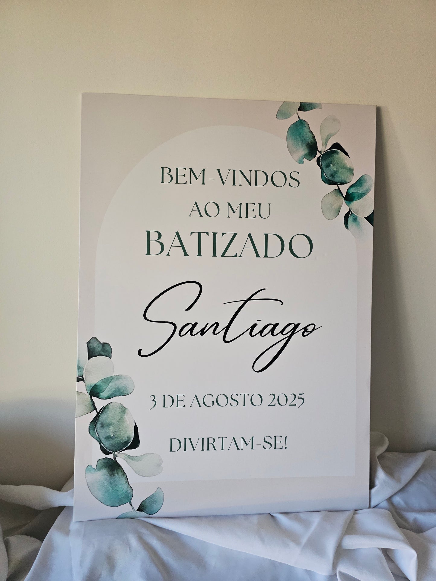 Placa de boas-vindas "Santiago "