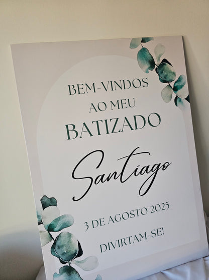 Placa de boas-vindas "Santiago "
