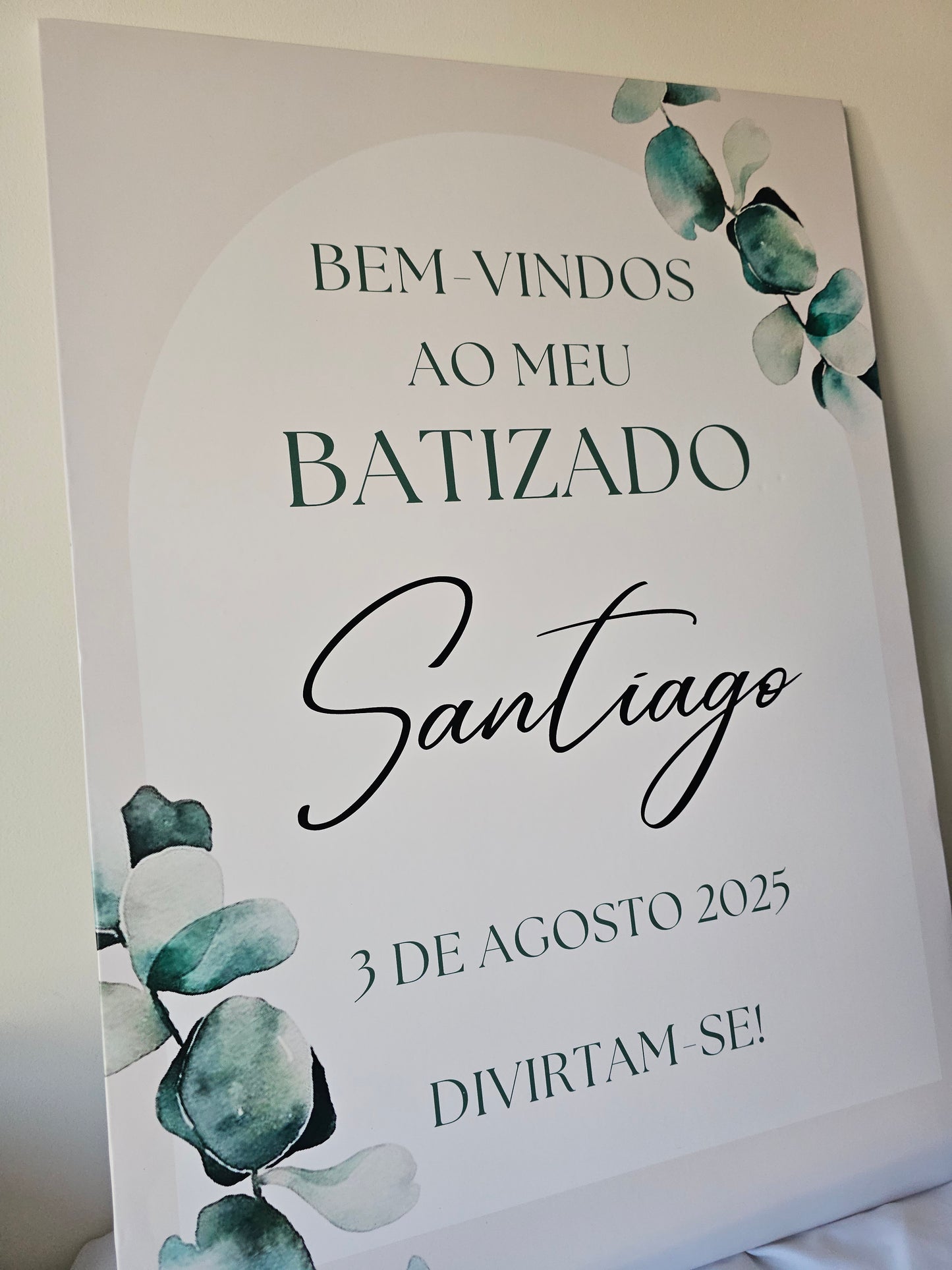 Placa de boas-vindas "Santiago "