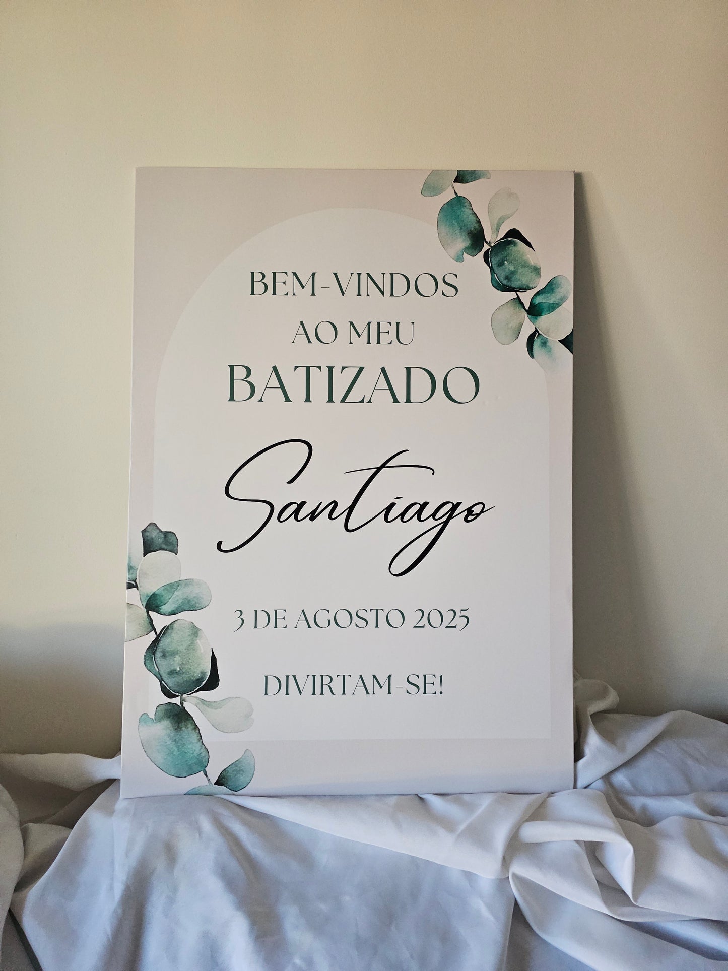 Placa de boas-vindas "Santiago "