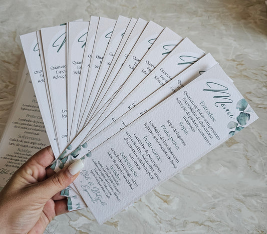 Menus personalizados "Natureza"
