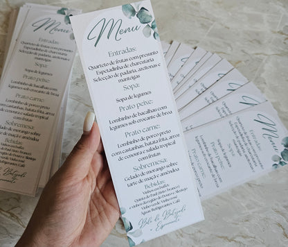 Menus personalizados "Natureza"