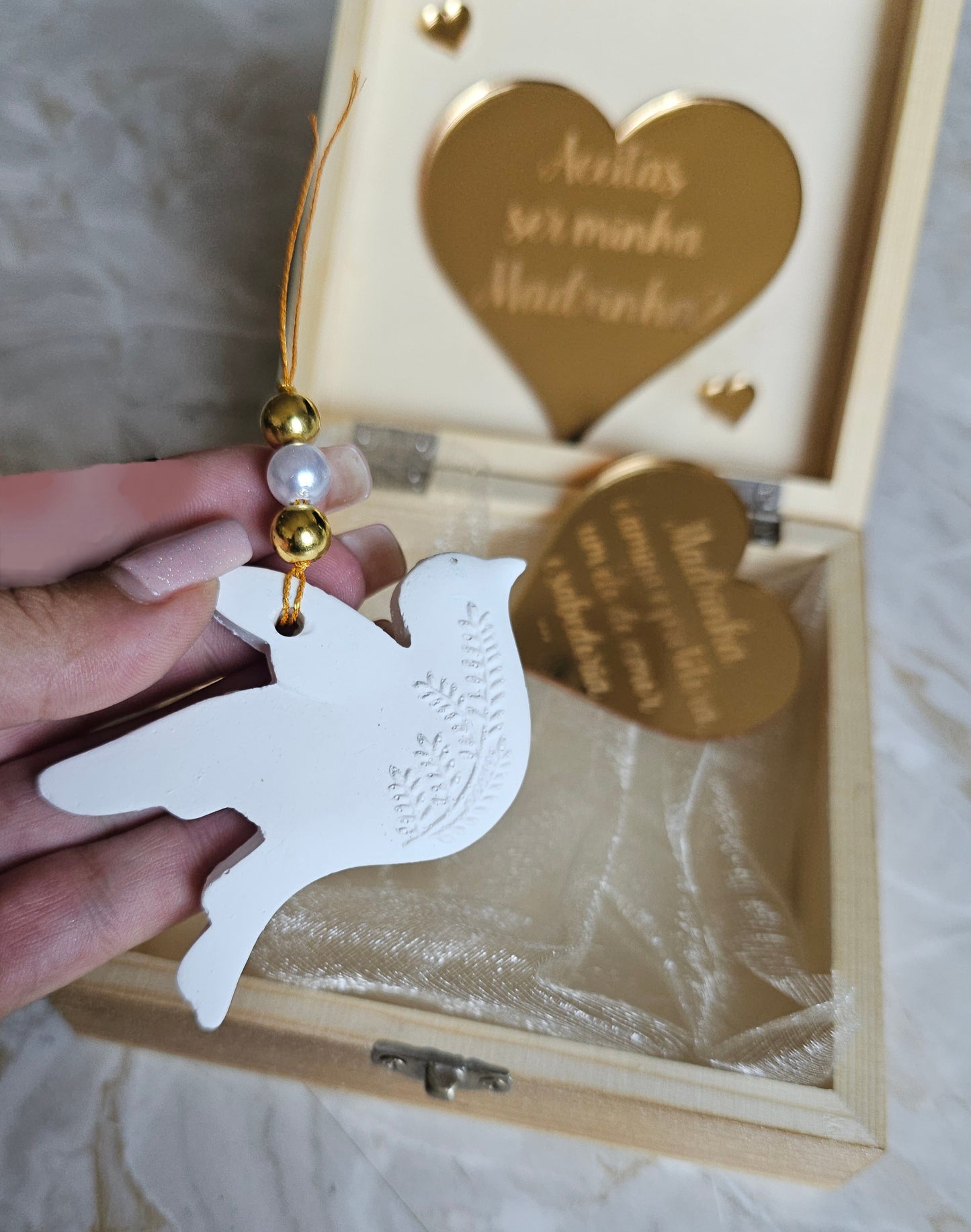 Caixa convite especial Madrinha "Ouro"