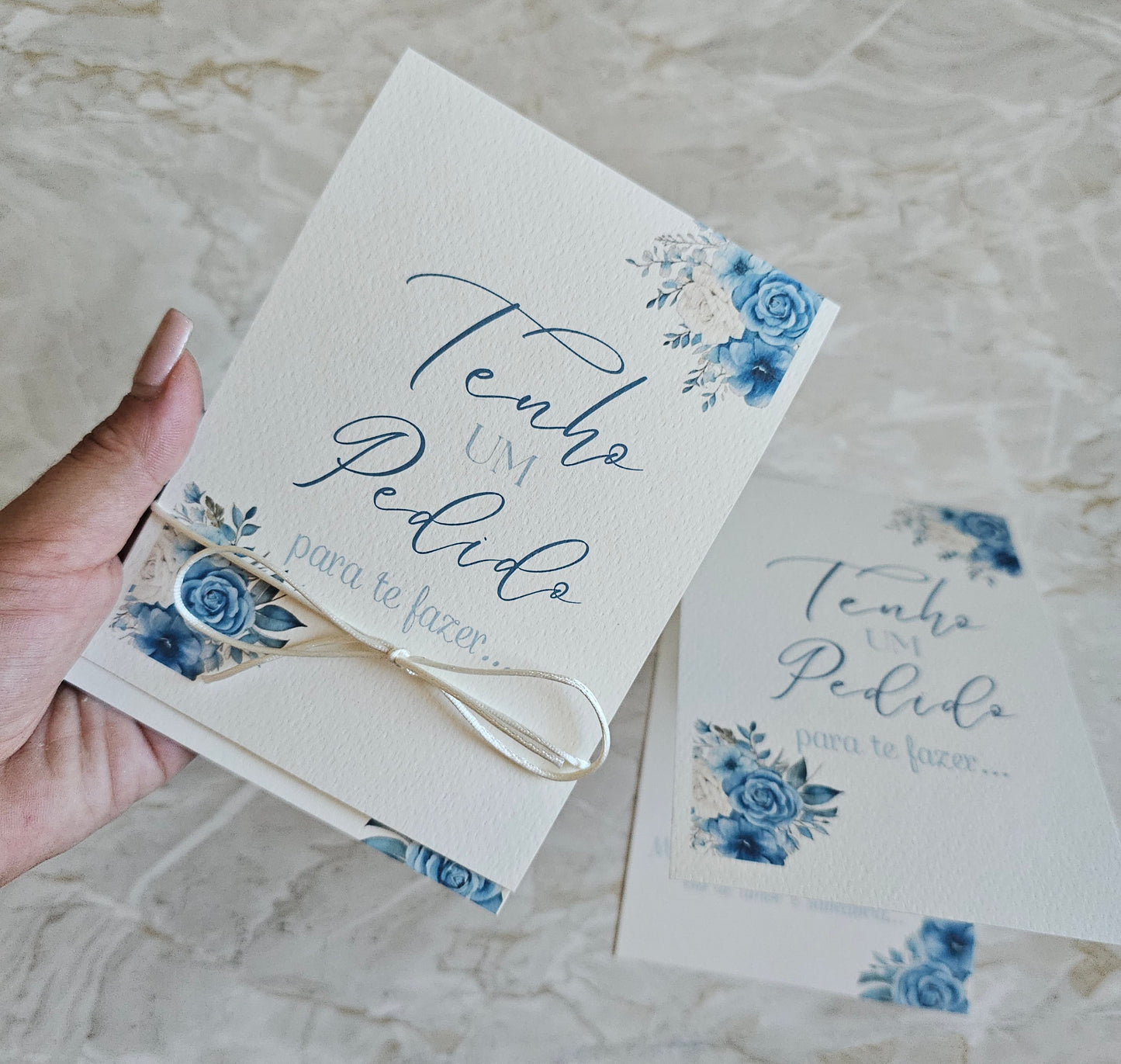 Convite especial Padrinhos "Blue"