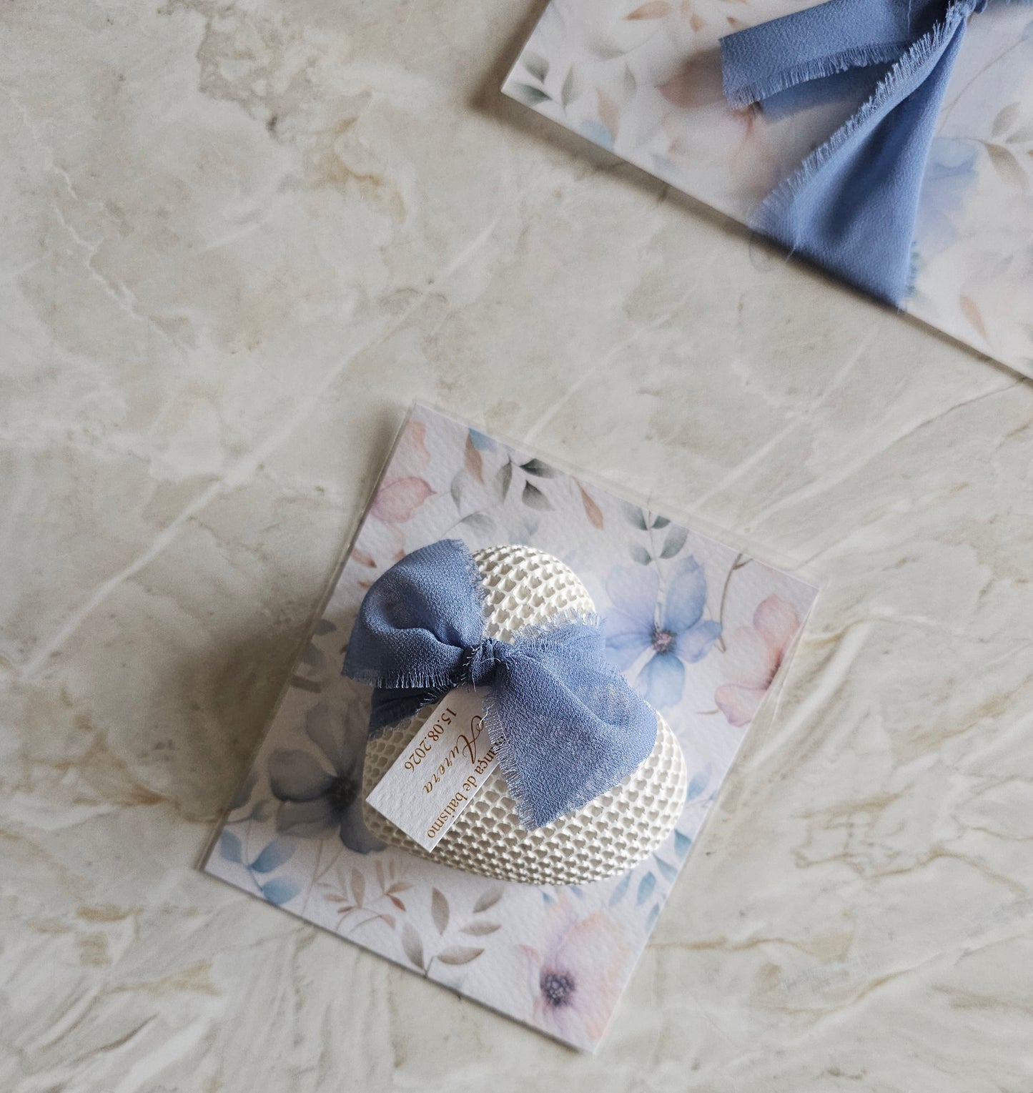 Coração em gesso perfumado