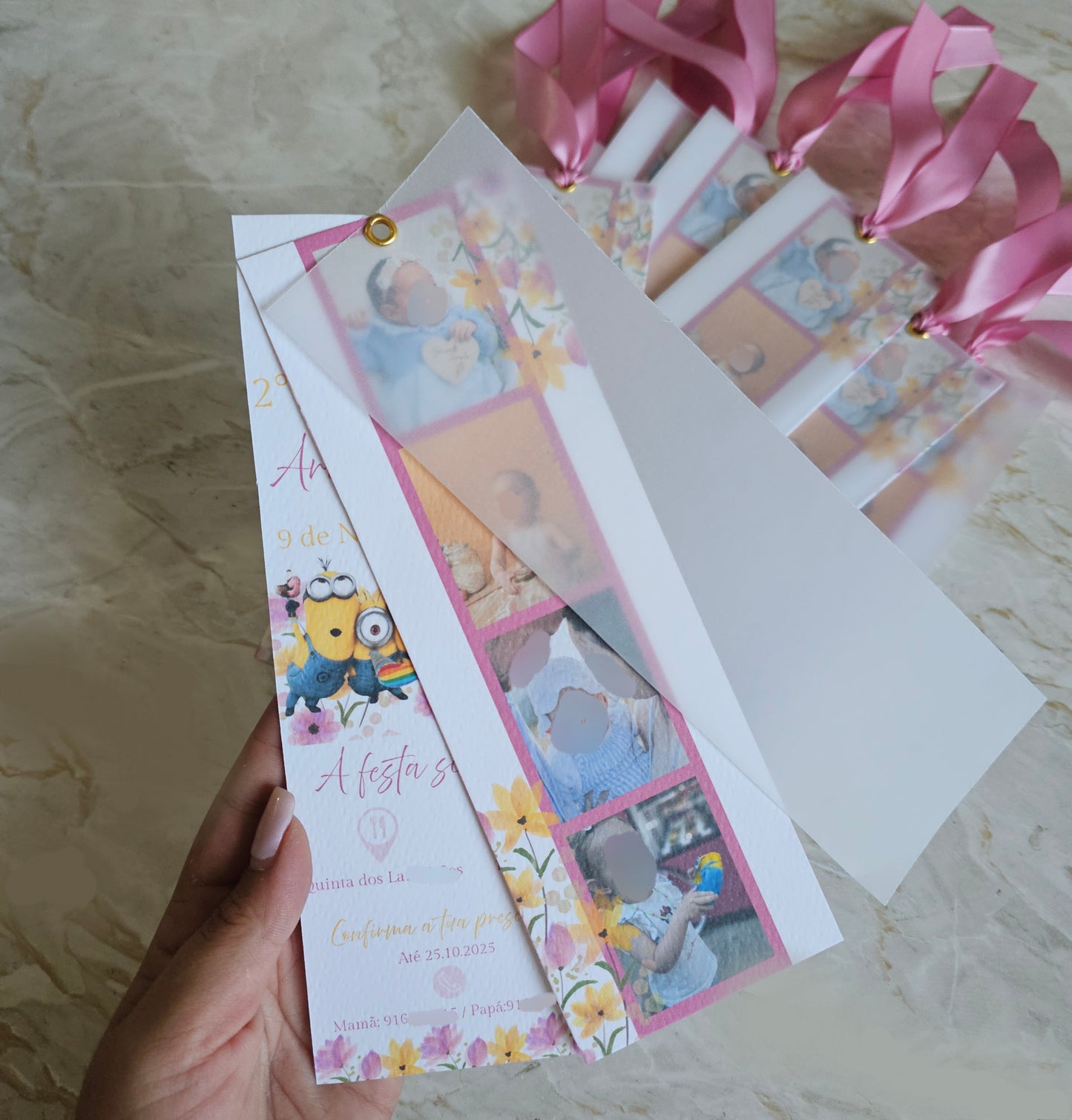 Convite 4 fotos "Ariana "