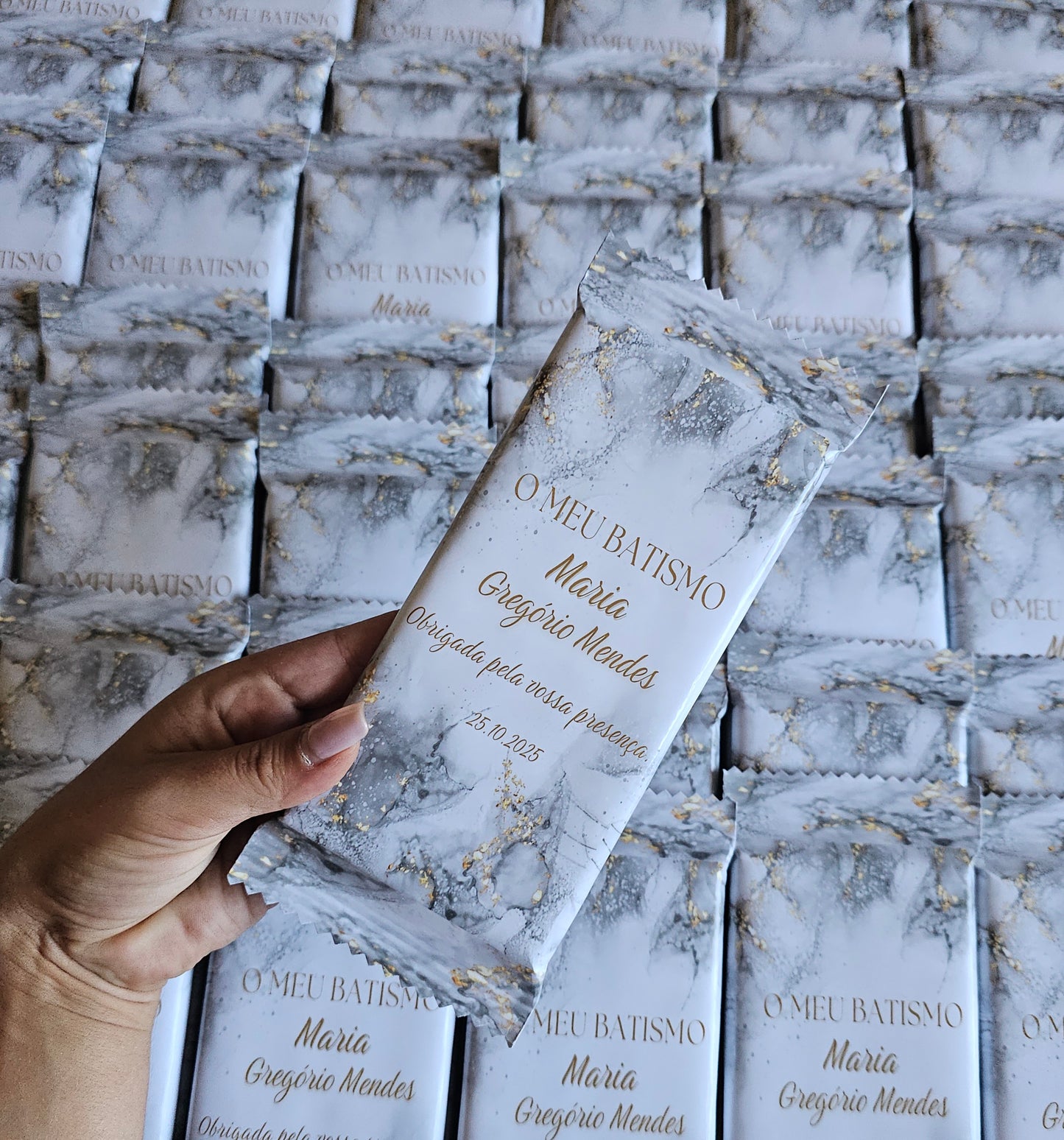 Chocolate personalizado 100g "Mármore"