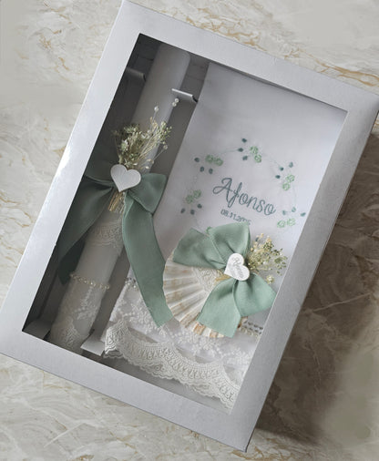 Conjunto de Batismo "Afonso" flores