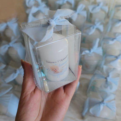 Vela personalizada em caixa c/dezena "Baby Boss"