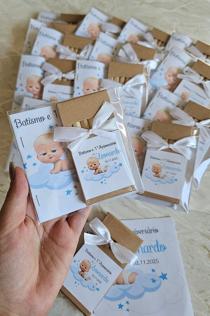 Kit lápis de colorir + livro de desenhos "Baby Boss"