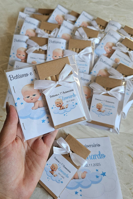 Kit lápis de colorir + livro de desenhos "Baby Boss"