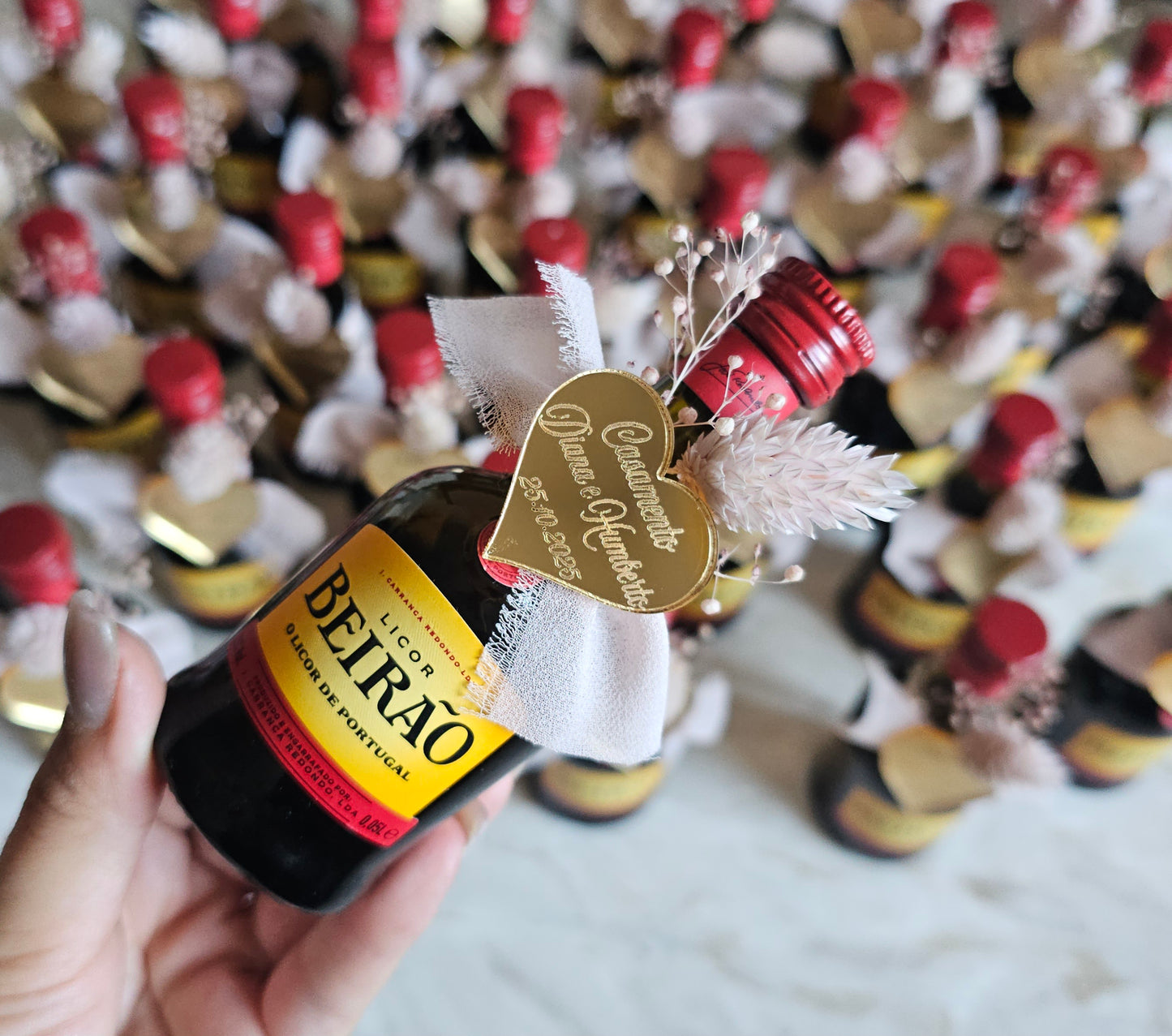 Miniatura licor beirão "Flores preservadas "