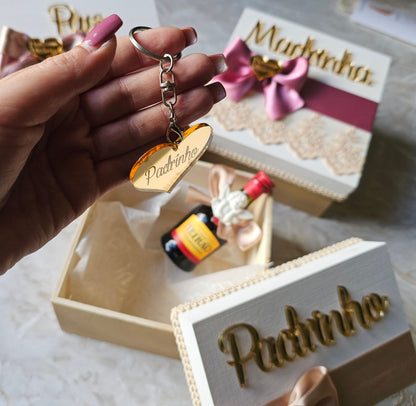 Caixas Padrinhos e Pais "Vitória ♡"