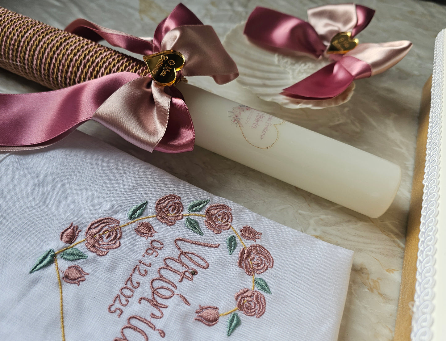 Conjunto de Batismo "Vitória ♡"