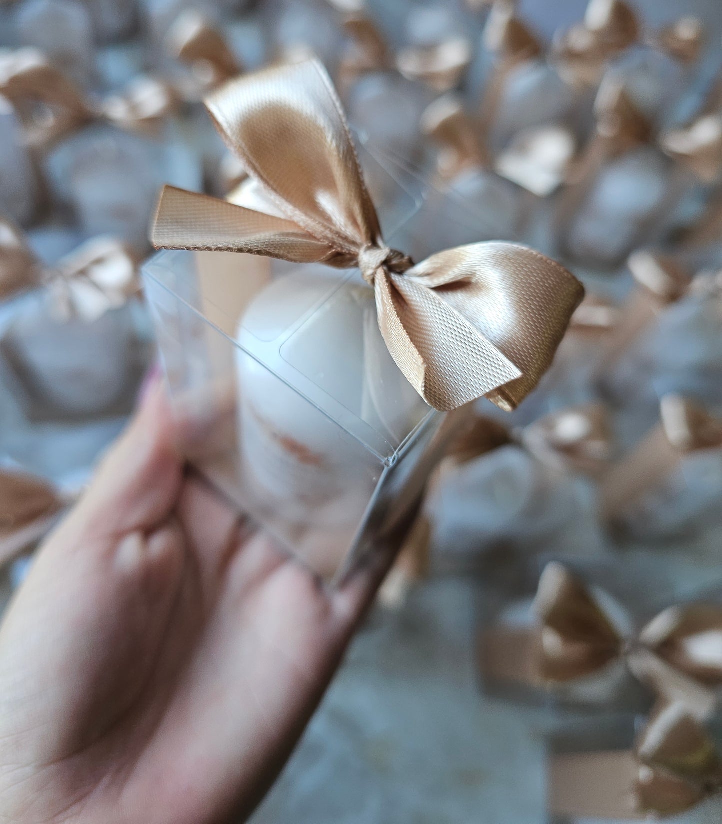 Velas personalizadas em caixa "Tons neutros"