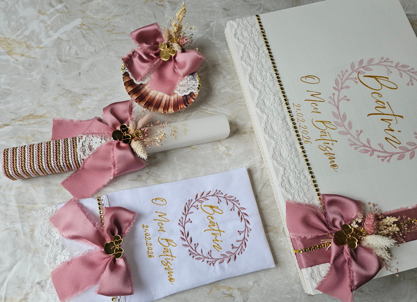 Conjunto de Batismo "Beatriz" Minnie