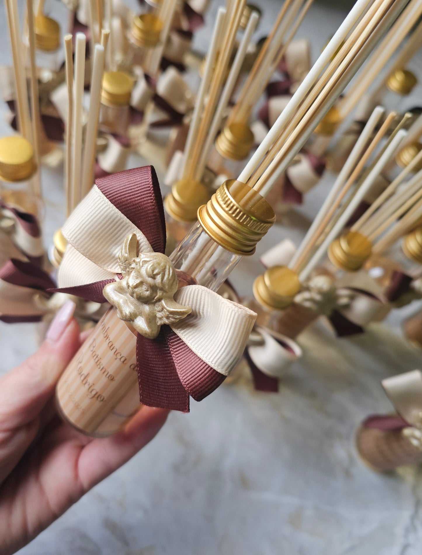 Mikado personalizado "Anjinho d'ouro"