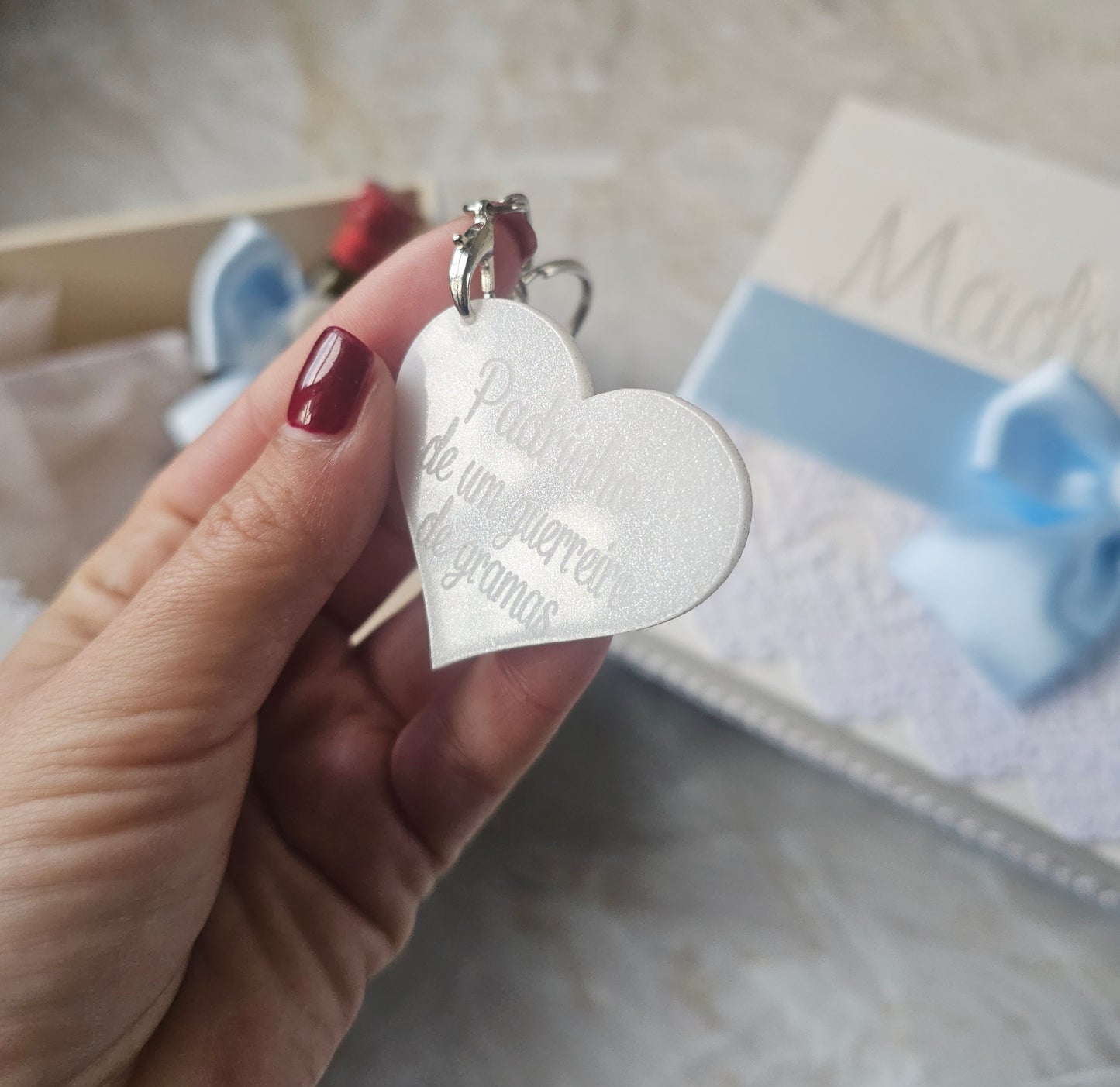 Caixas personalizadas Padrinhos "Baby blue"