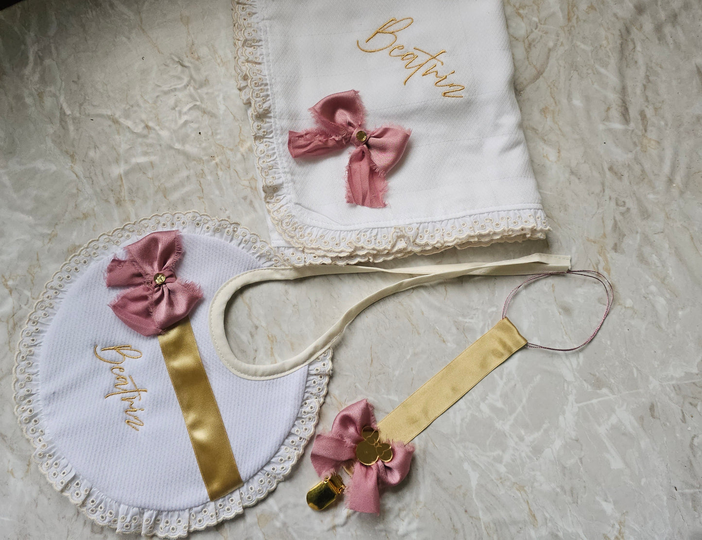 Acessórios bebé " Rosa chiffon"