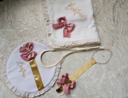 Acessórios bebé " Rosa chiffon"