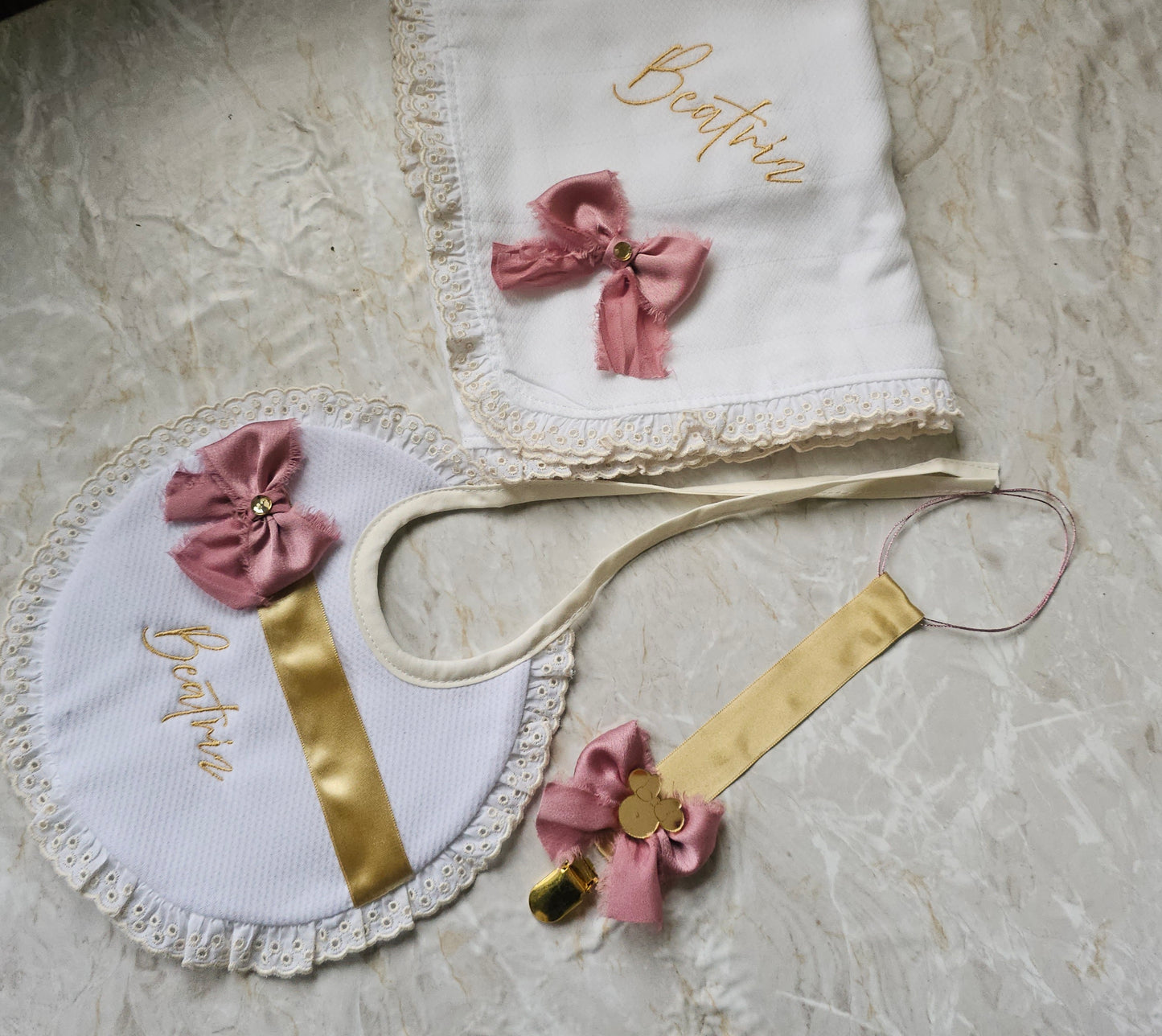 Acessórios bebé " Rosa chiffon"